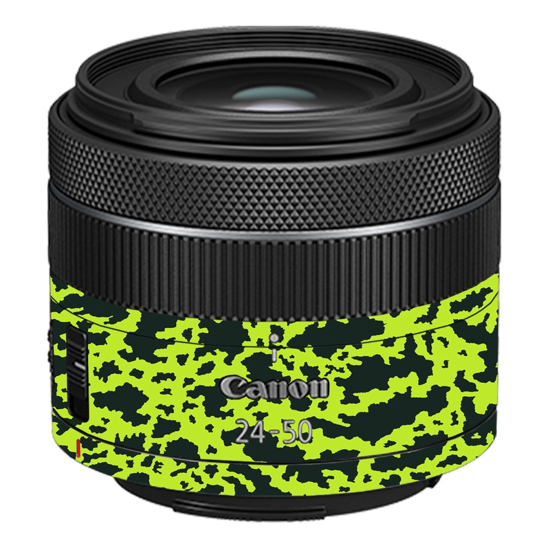 Neon Green Splatter Canon 24-50mm Camera Lens Skin