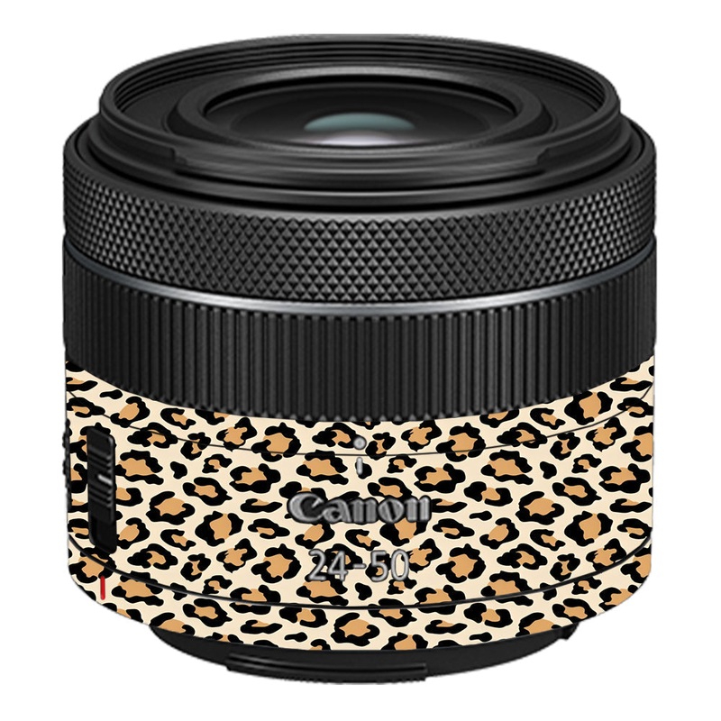 Sandy Leopard Spots Canon 24-50mm Camera Lens Skin