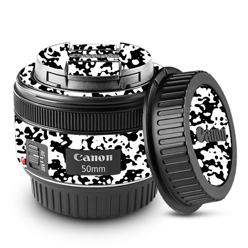 Snow Camo Canon 50mm Camera Lens Skin