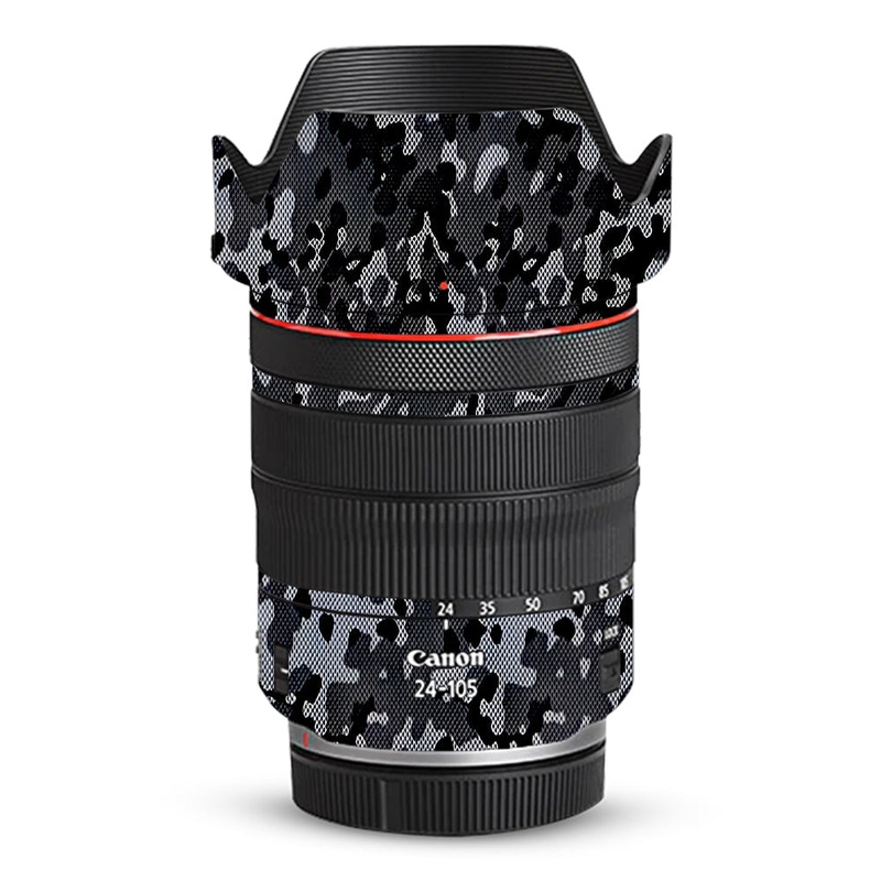 Stealth Grey Camo Canon 24-105mm Camera Lens Skin