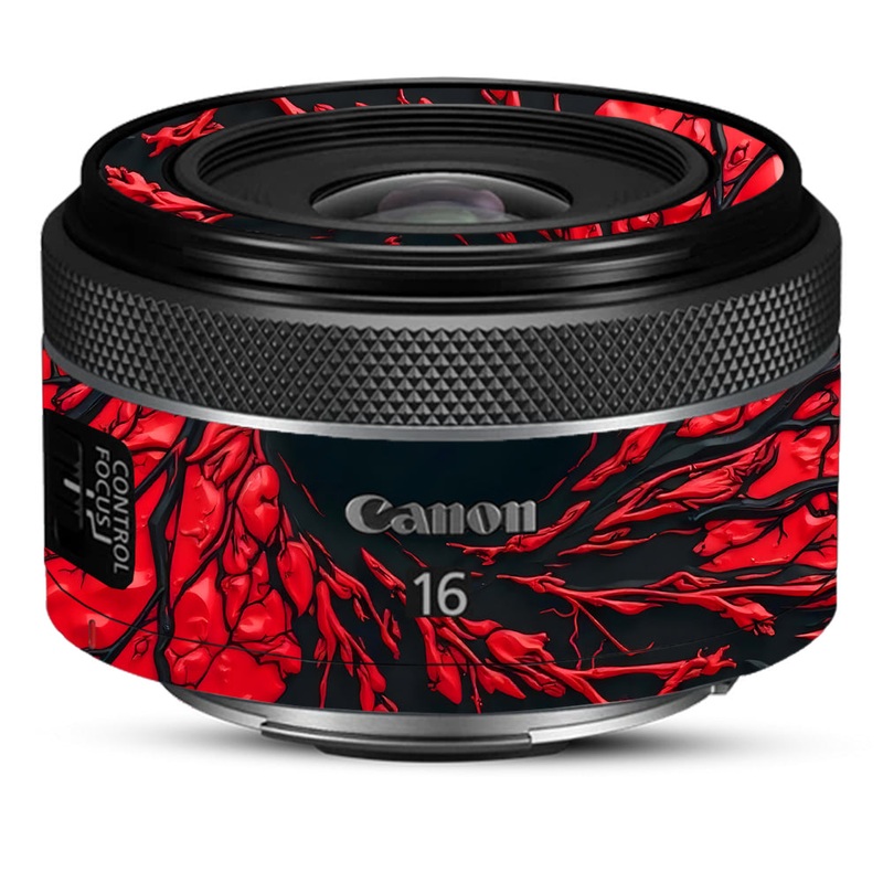 Venom Red Canon 16mm Camera Lens Skin