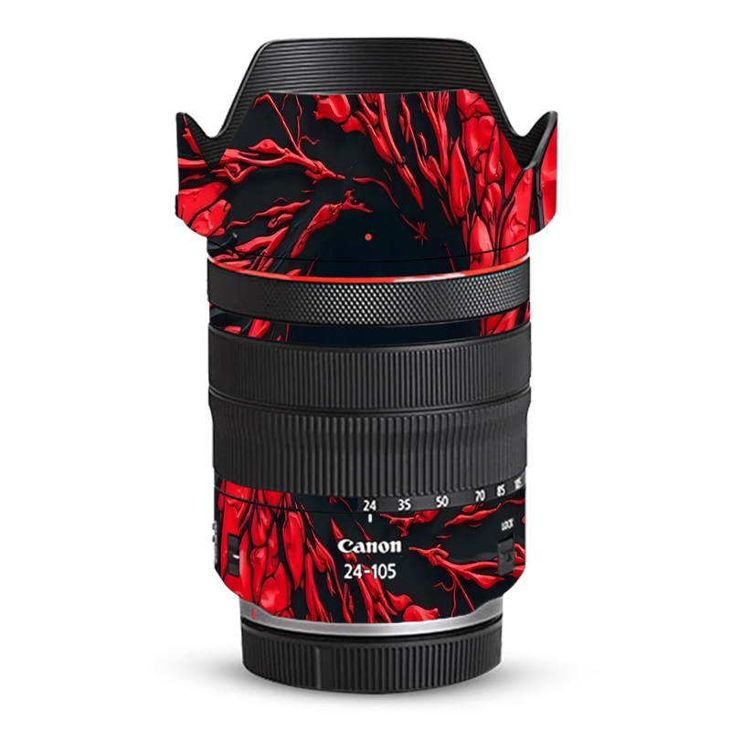 Venom Red Canon 24-105mm Camera Lens Skin