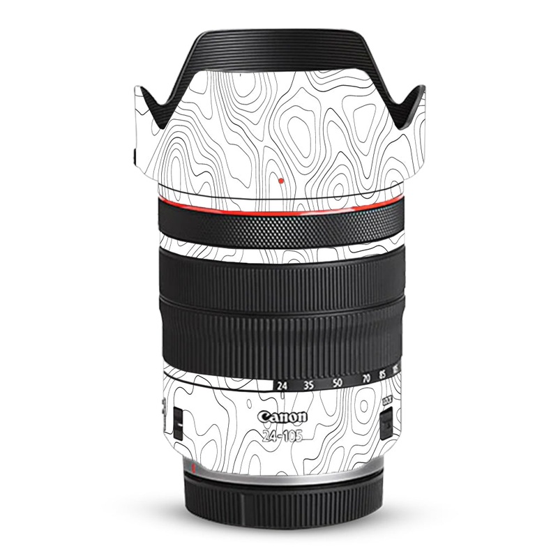 White Contour Design Canon 24-105mm Camera Lens Skin