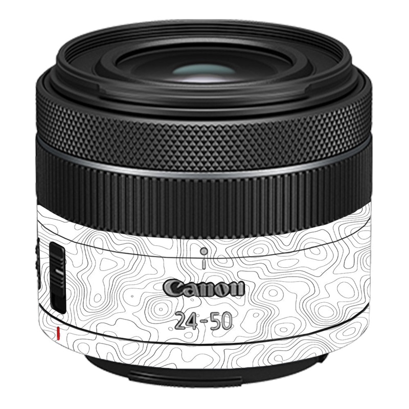 White Contour Design Canon 24-50mm Camera Lens Skin