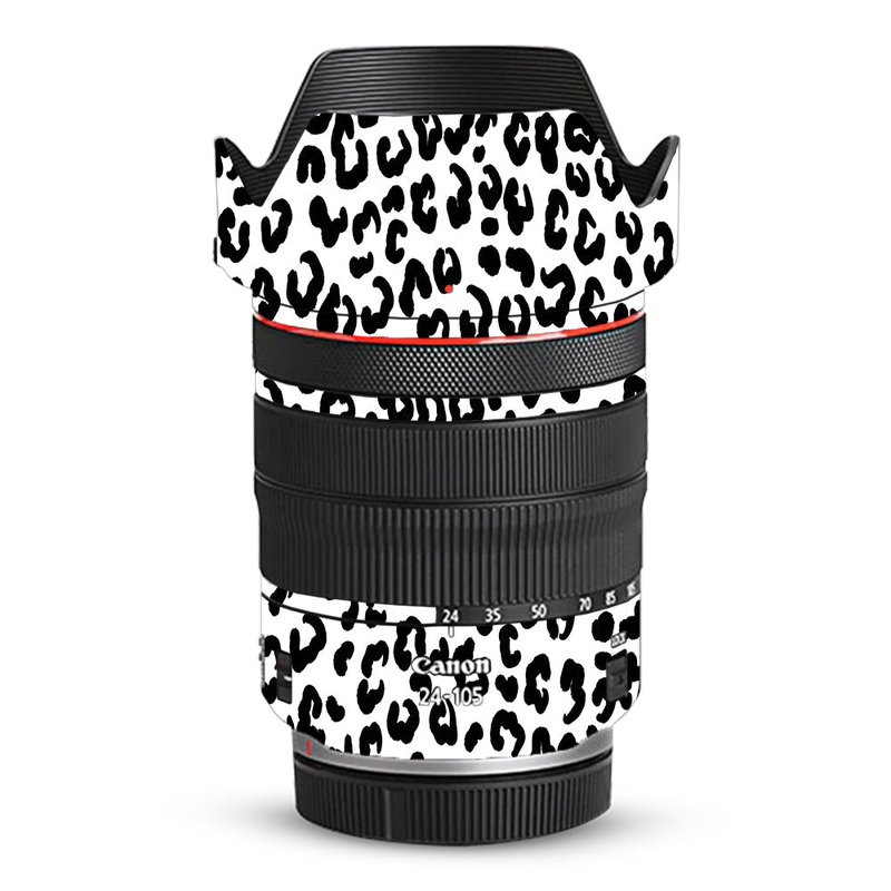 White Leopard Canon 24-105mm Camera Lens Skin