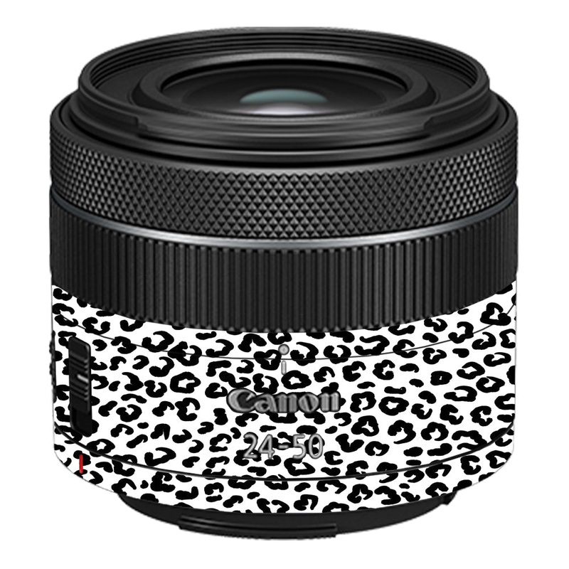 White Leopard Canon 24-50mm Camera Lens Skin
