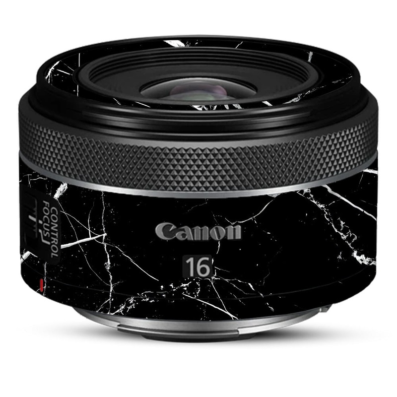 White Veins on Black Canon 16mm Camera Lens Skin
