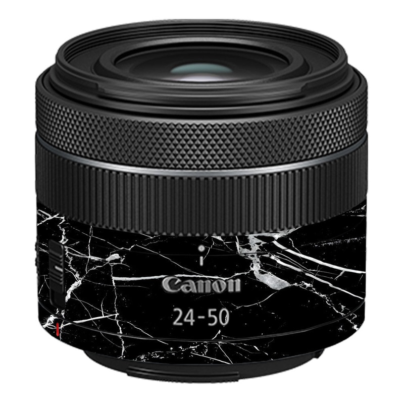 White Veins on Black Canon 24-50mm Camera Lens Skin