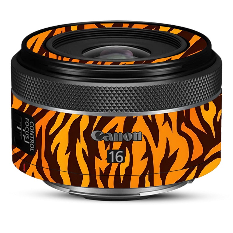 Wild Tiger Stripes Canon 16mm Camera Lens Skin