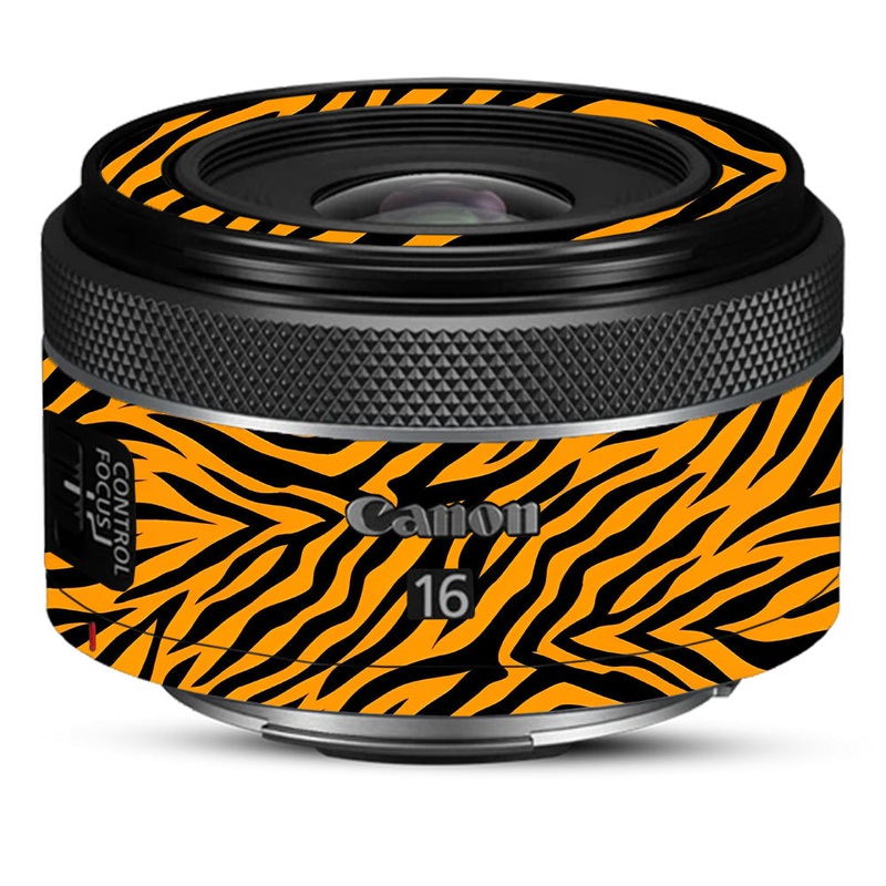 Zebra Gold Pattern Canon 16mm Camera Lens Skin