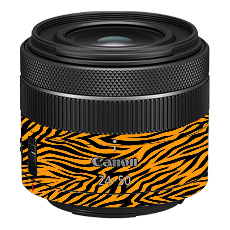 Zebra Gold Pattern Canon 24-50mm Camera Lens Skin