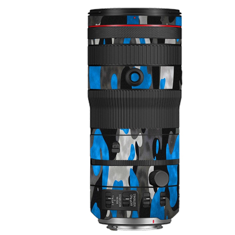Blue Grey Camo Canon 70-200mm Camera Lens Skin