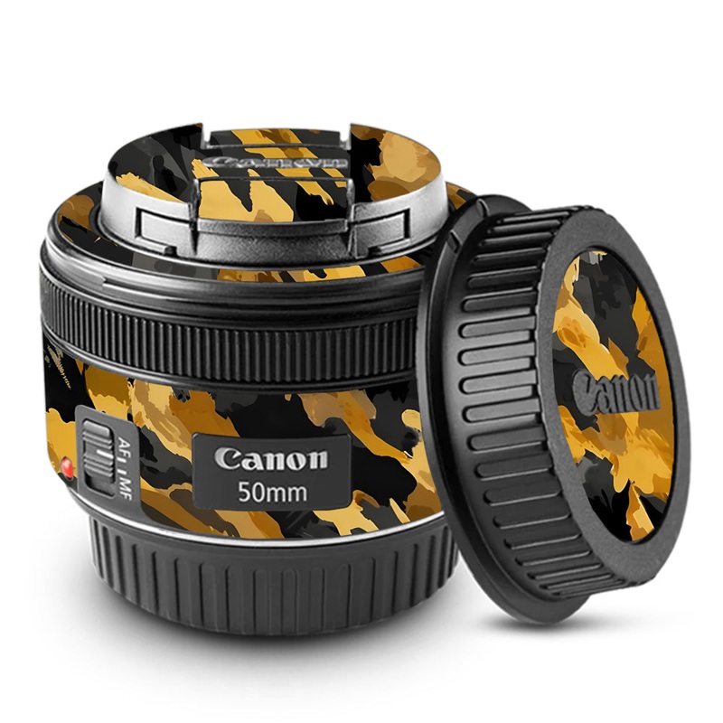 Camo Tiger Blend Canon 50mm Camera Lens Skin