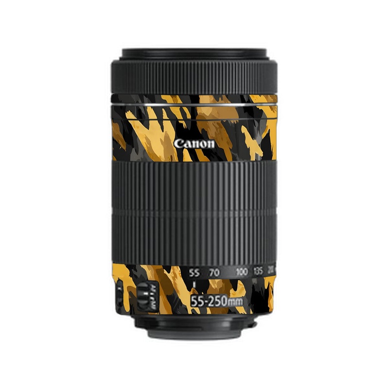 Camo Tiger Blend Canon 55-250mm Camera Lens Skin