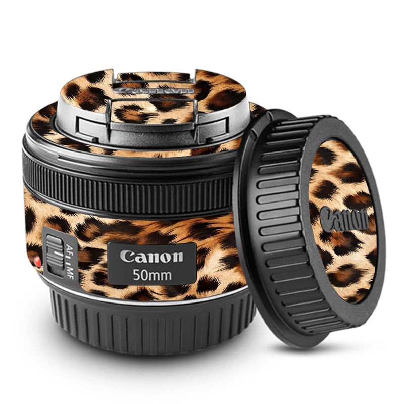 Classic Leopard Spots Canon 50mm Camera Lens Skin