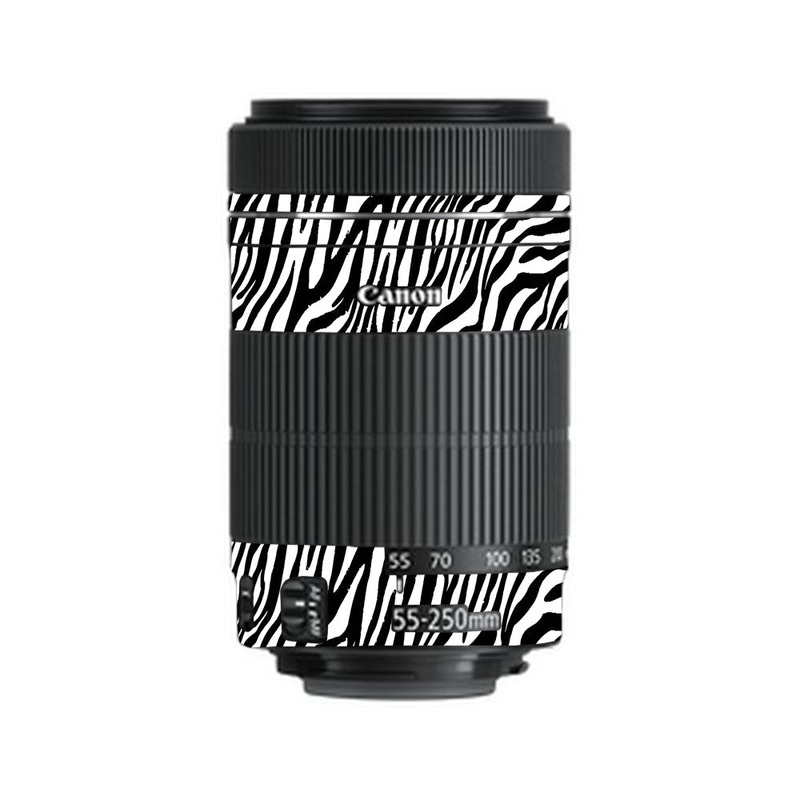Classic Zebra Stripes Canon 55-250mm Camera Lens Skin