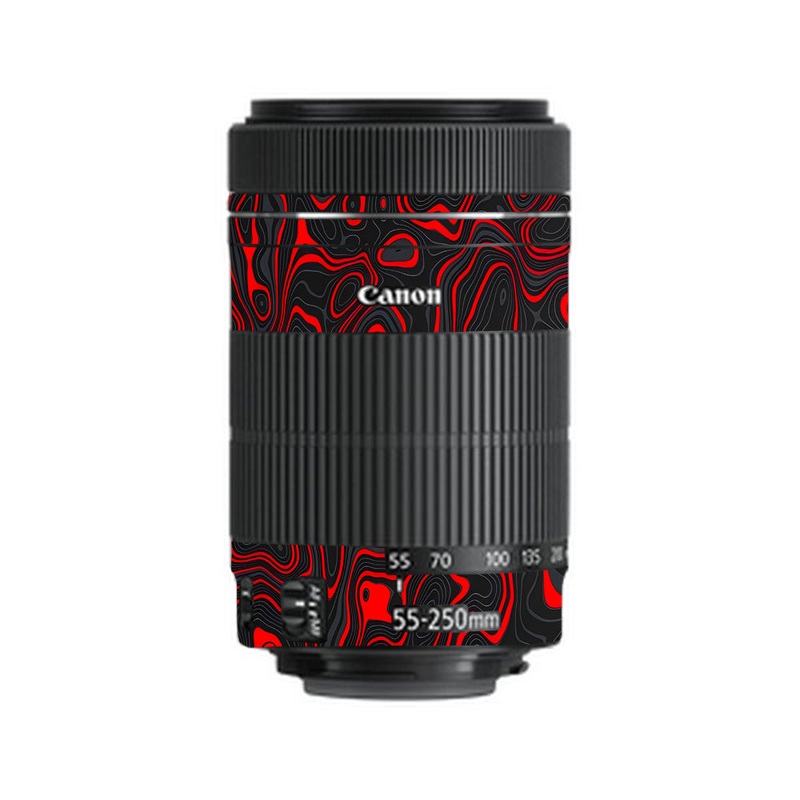 Crimson Waves Canon 55-250mm Camera Lens Skin