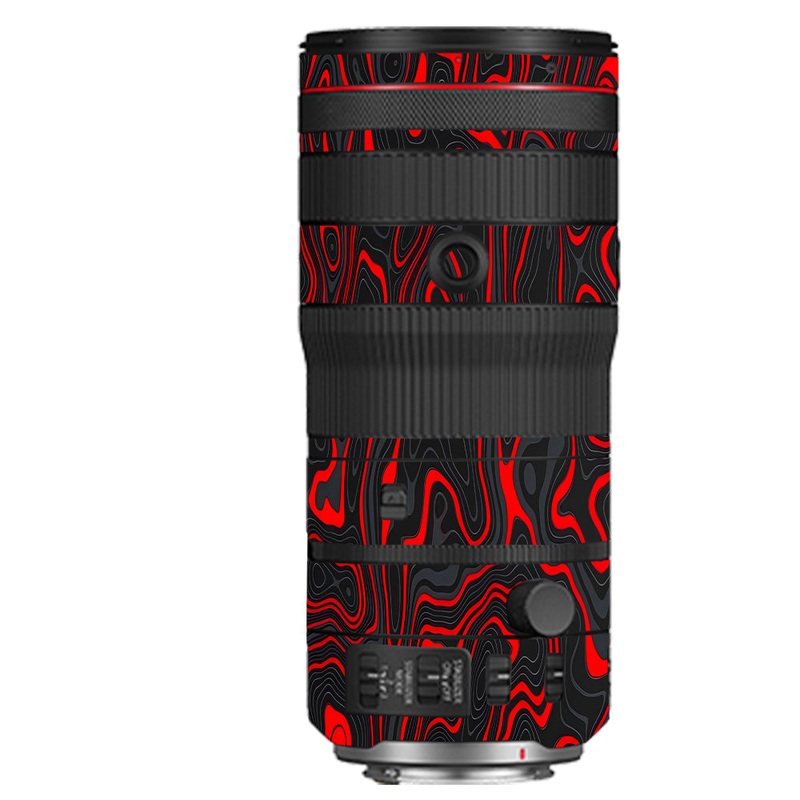 Crimson Waves Canon 70-200mm Camera Lens Skin