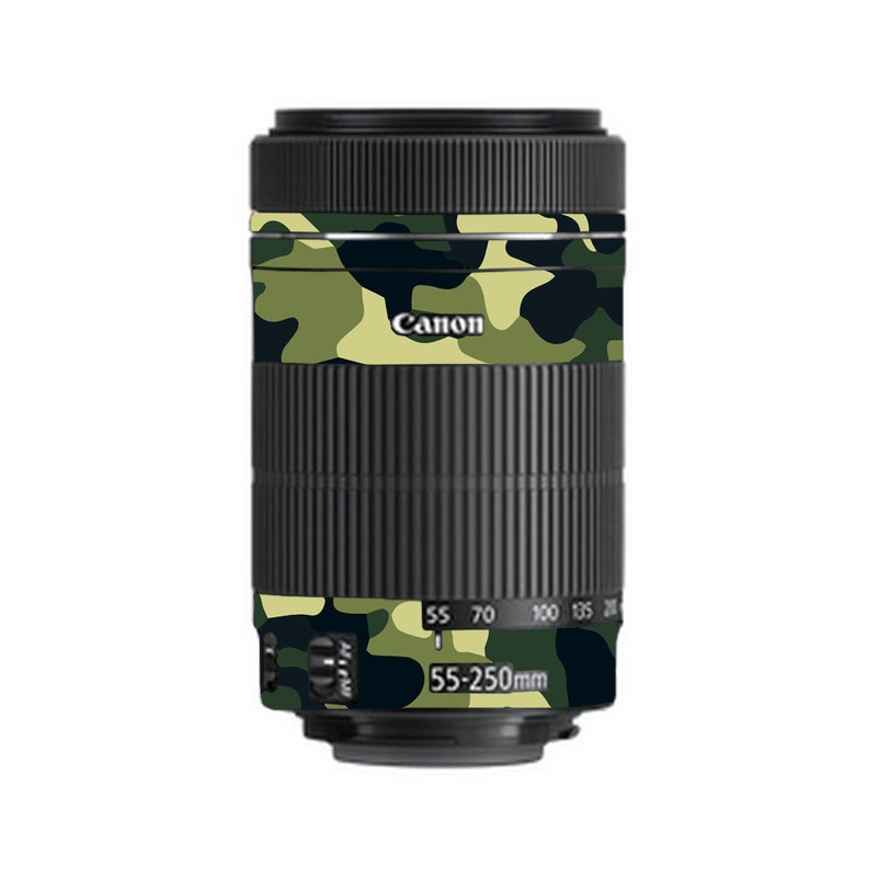 Forest Green Camo Canon 55-250mm Camera Lens Skin