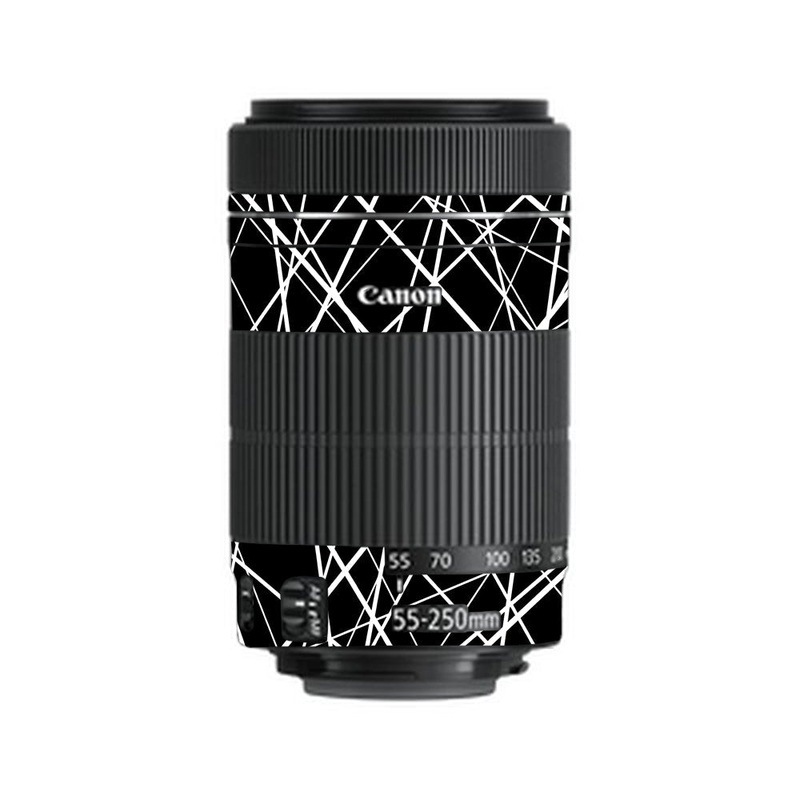 Mono Grid Canon 55-250mm Camera Lens Skin