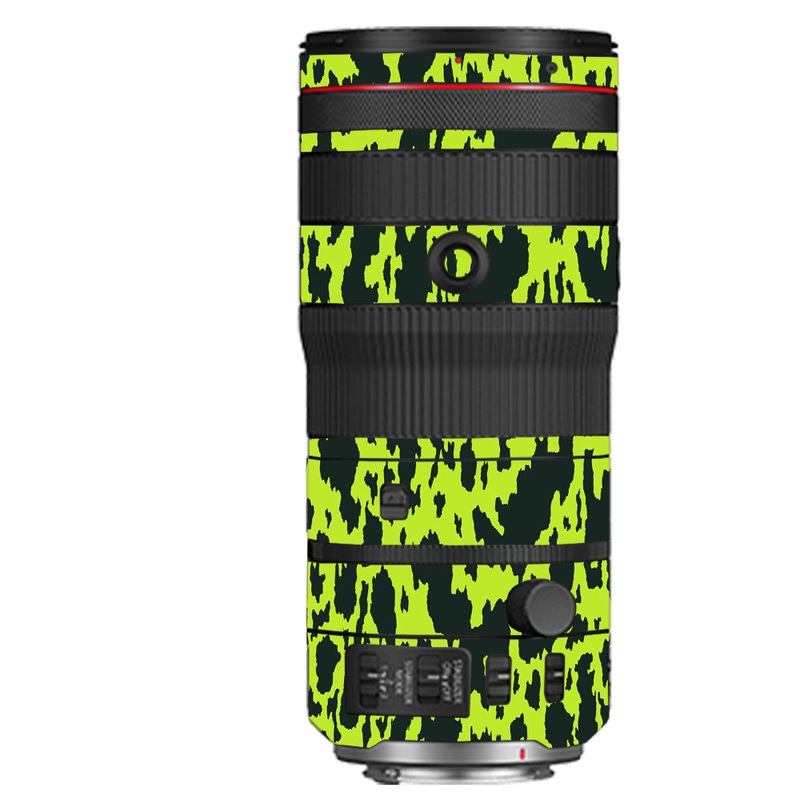 Neon Green Splatter Canon 70-200mm Camera Lens Skin
