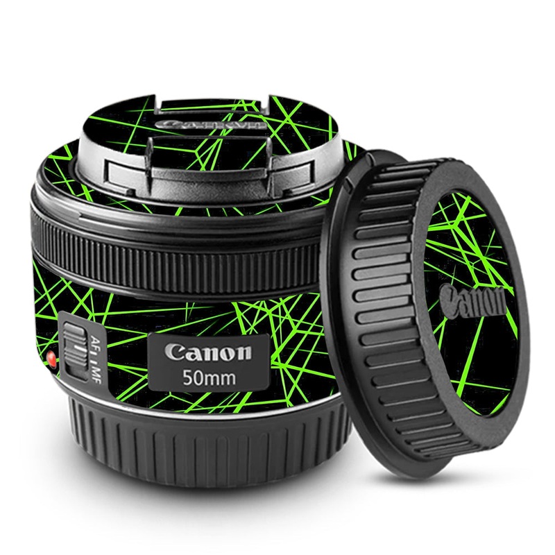 Neon Grid Canon 50mm Camera Lens Skin