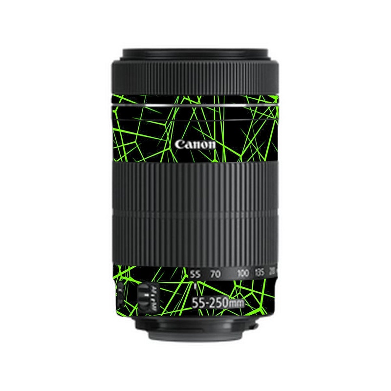 Neon Grid Canon 55-250mm Camera Lens Skin