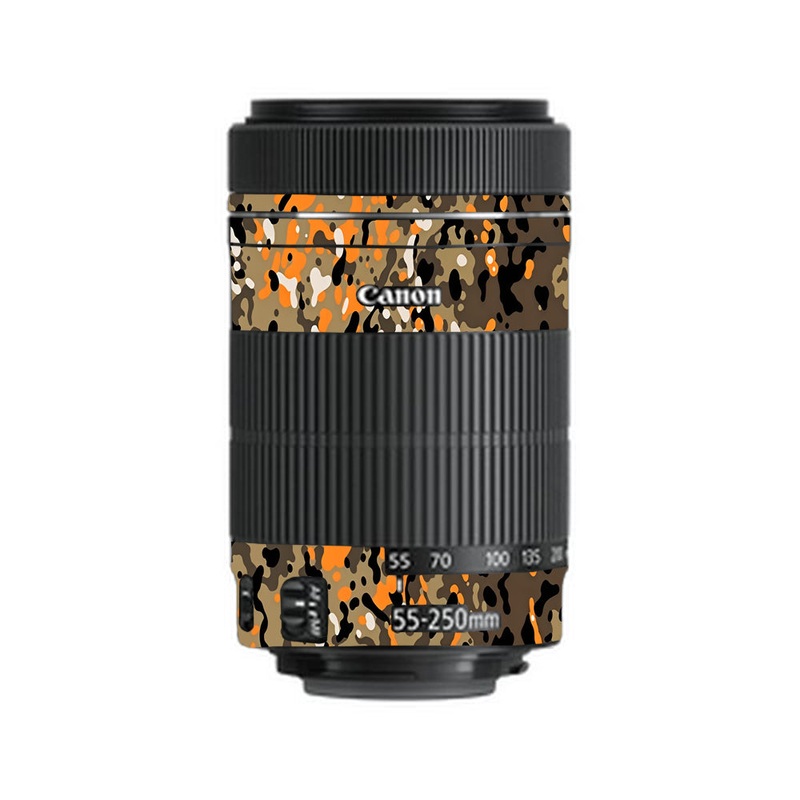 Orange Brown Spot  Canon 55-250mm Camera Lens Skin