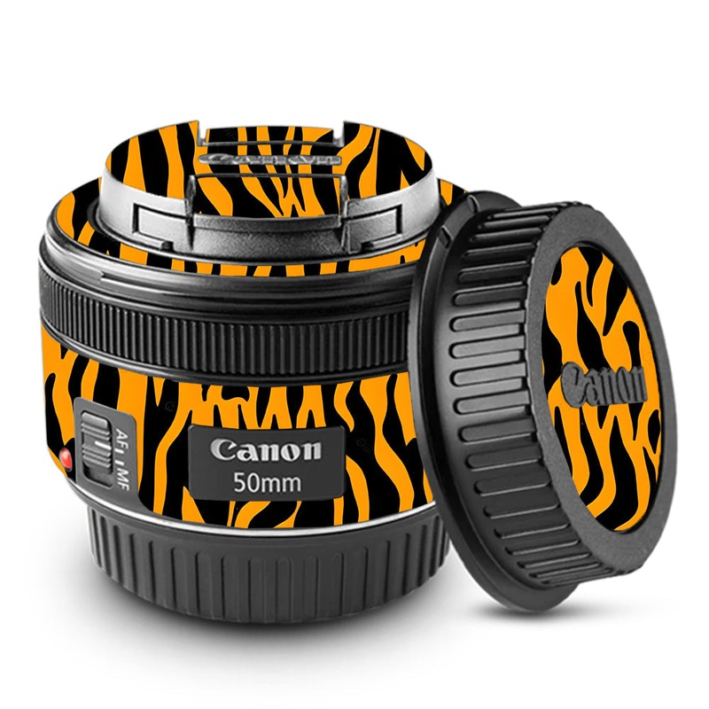 Savanna Tiger Stripes Canon 50mm Camera Lens Skin