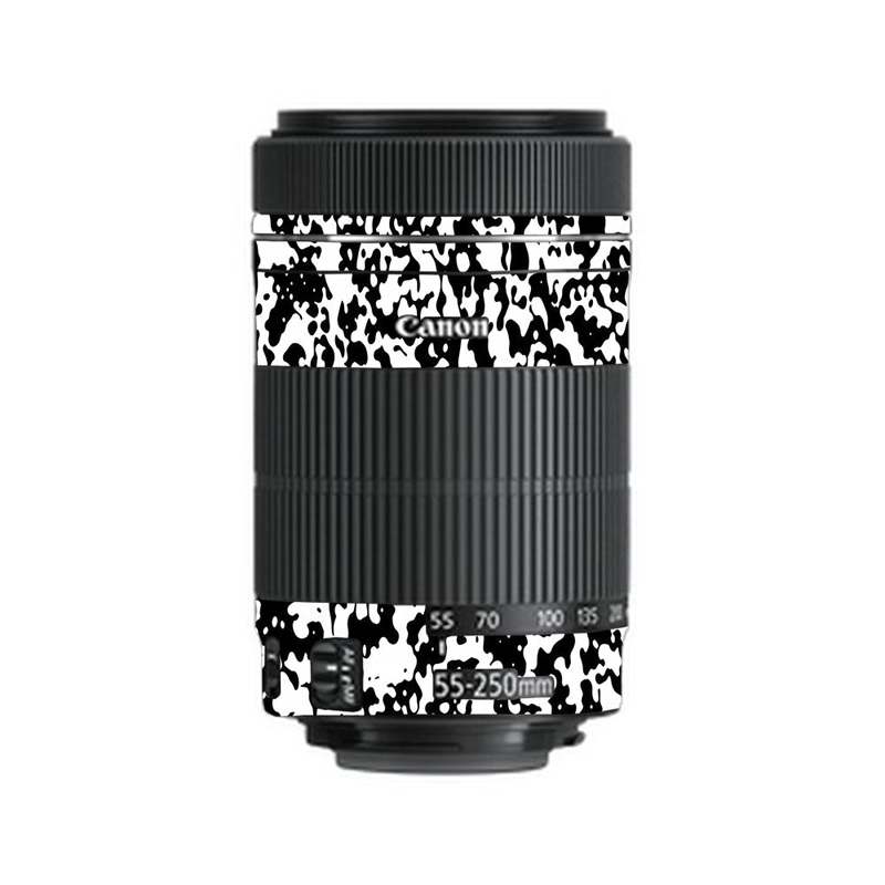 Snow Camo Canon 55-250mm Camera Lens Skin