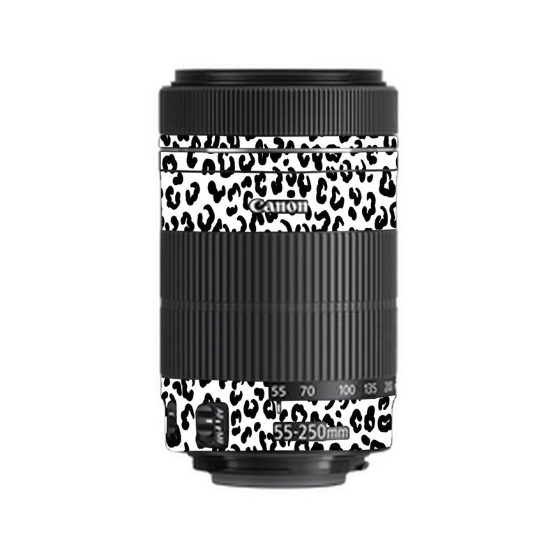 White Leopard Canon 55-250mm Camera Lens Skin