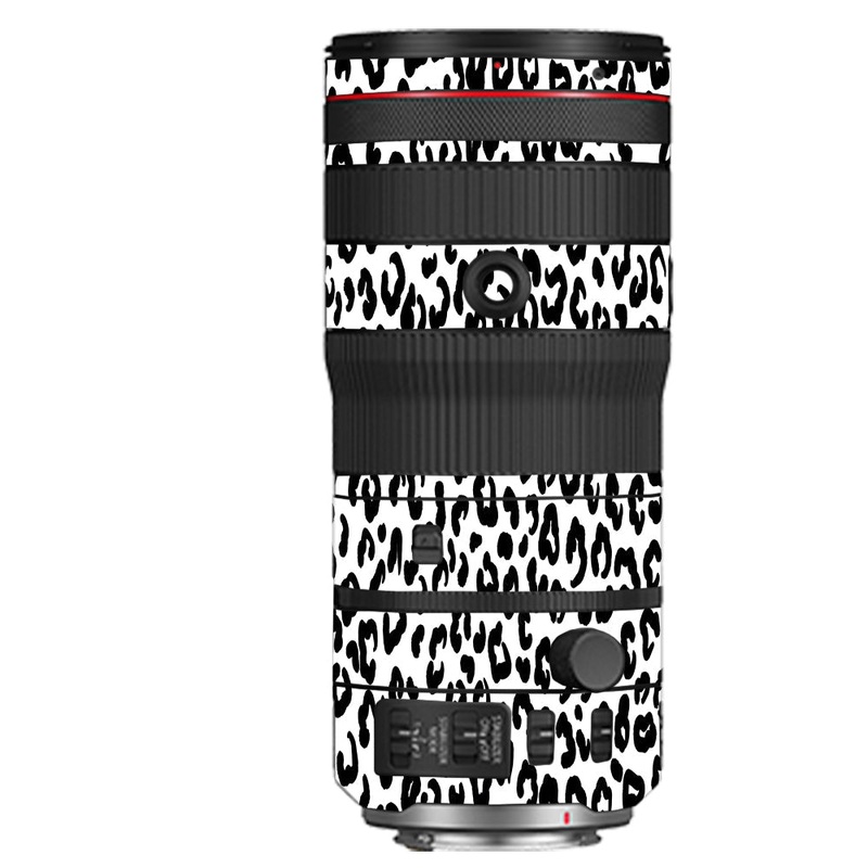 White Leopard Canon 70-200mm Camera Lens Skin