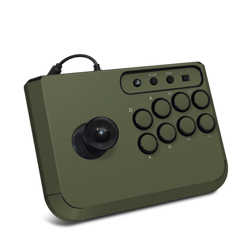 Solid State Olive Drab - HORI Fighting Stick Mini 4 Skin