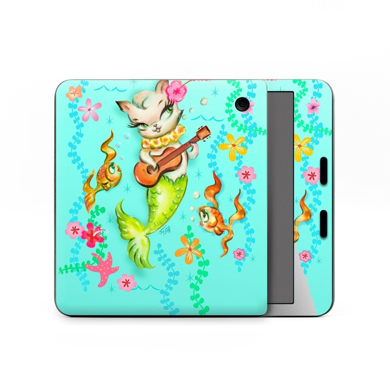 Merkitten with Ukelele - Kobo Libra Colour Skin