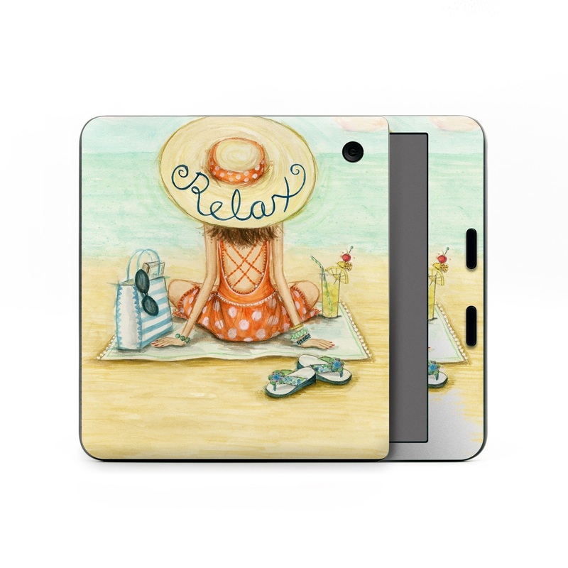 Relaxing on Beach - Kobo Libra Colour Skin