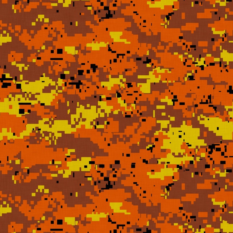Digital Orange Camo - DJI Goggles 2 Skin