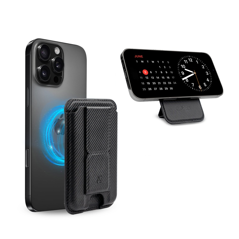 MagLock Wallet with Phone Grip & Kickstand