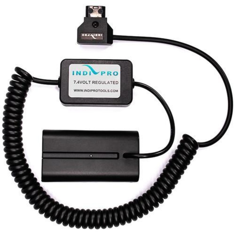 Open Box Coiled D-Tap to Sony L-Series (NP-F) Type Dummy Battery (24-36", Regulated)